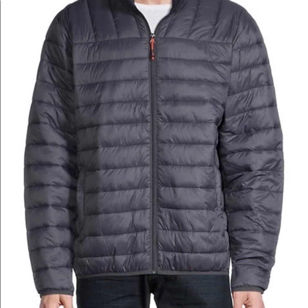 🔥Sold🔥Gray lightweight puffer jacket 🤗Sold on eBay